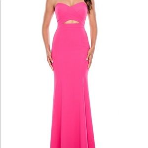 Women's Pink Sweetheart Cut-Out Dress
